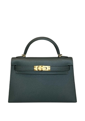 Hermès Pre-Owned 2025 mini Kelly Sellier 20 Epsom gold-hardware tote bag - Green