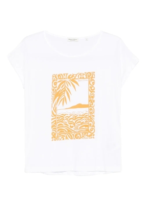 Marc O'Polo landscape-print T-shirt - White