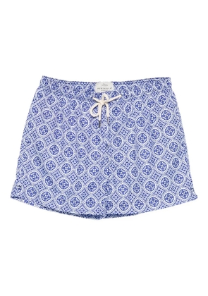 PENINSULA SWIMWEAR patterned drawstring swim shorts - Blue