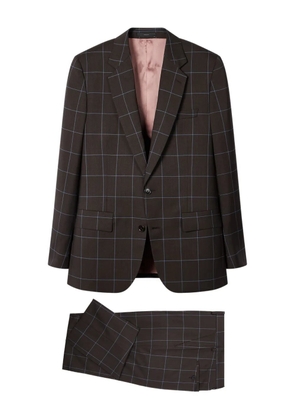 Paul Smith checked single-breasted suit - Brown