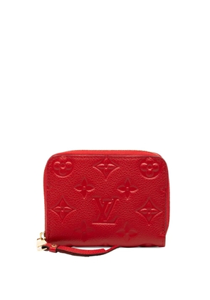 Louis Vuitton Pre-Owned 2015 Monogram Empreinte Zippy Coin Purse small wallets - Red