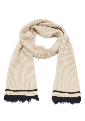 Zadig&Voltaire ribbed-knit scarf - Neutrals