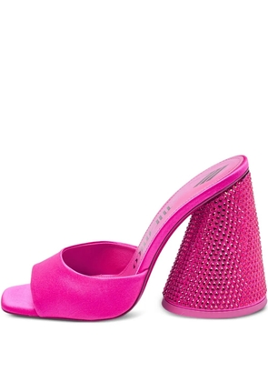 The Attico 110mm satin sandals - Pink