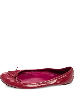 Gucci Pre-Owned leather ballet flats - Pink