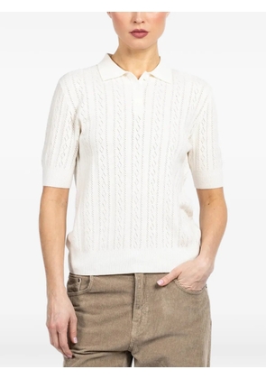 Lisa Yang Cristine polo top - White