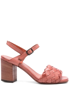 Pantanetti 80mm leather sandals - Brown
