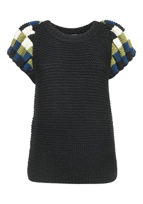Fendi Pre-Owned crochet T-shirt - Black