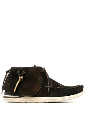 visvim lace-up fringed sneakers - Brown