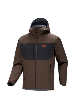Arc'teryx hooded panelled zip-up jacket - Brown