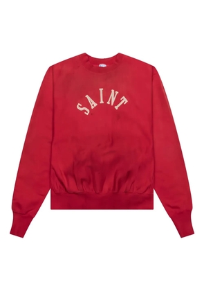 SAINT MXXXXXX logo-print sweatshirt - Red
