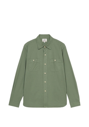 Fortela patch-pocket twill shirt - Green