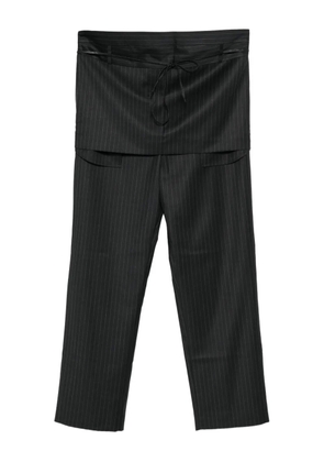 LITKOVSKA pinstripe drawstring trousers - Grey