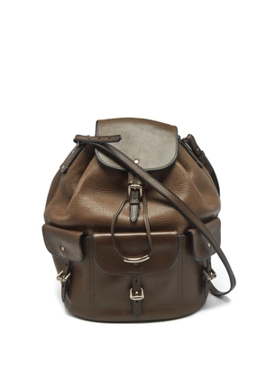 Burberry Pre-Owned leather drawstring shoulder bag - Brown