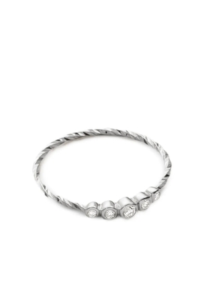 Maria Black 14K recycled white gold Ally lab-grown diamonds ring - Silver