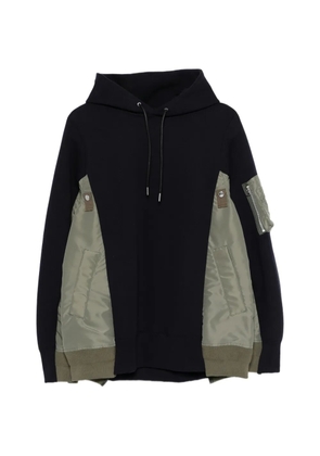 sacai zip-pocket hoodie - Blue