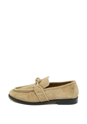 Bottega Veneta Pre-Owned Knot suede loafers - Neutrals