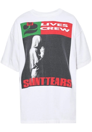 SAINT MXXXXXX graphic-print cotton T-shirt - White