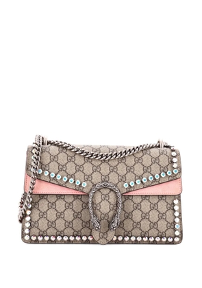 Gucci Pre-Owned Dionysus Bag Crystal Embellished GG Coated Canvas Small shoulder bag - Brown