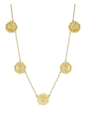 Tanya Farah 18kt yellow gold Daisy 5 Diamond necklace
