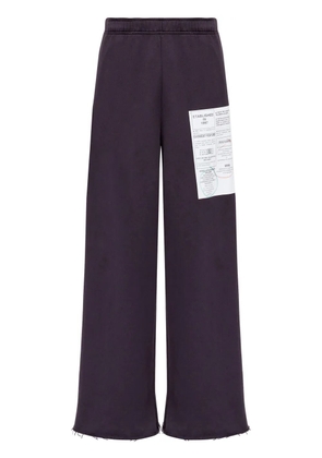 MM6 Maison Margiela numbers-motif track pants - Black