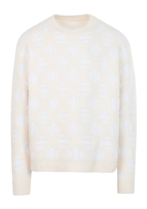Aztech Mountain snowflake crew-neck sweater - Neutrals