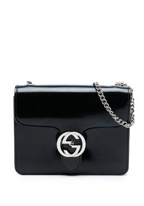 Gucci Pre-Owned 2016-2025 Small Polished Calfskin Interlocking G Dollar crossbody bag - Black