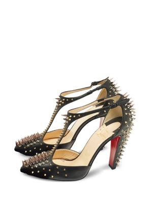 Christian Louboutin Pre-Owned spike leather pumps - Black