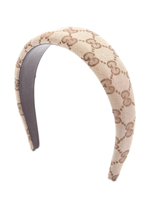 Gucci Pre-Owned 2020s GG canvas hair band headband - Neutrals