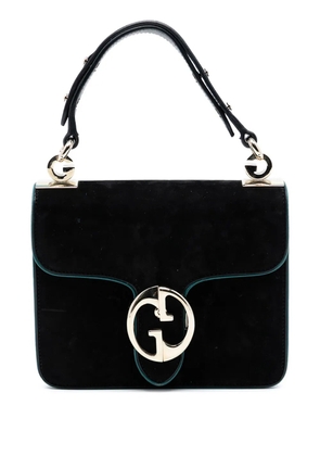 Gucci Pre-Owned 2016-2025 Nubuck 1973 Flap handbag - Black