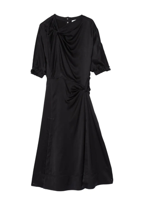 3.1 Phillip Lim gathered-neckline midi dress - Black