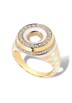 State Property 18K yellow gold Akita diamond ring