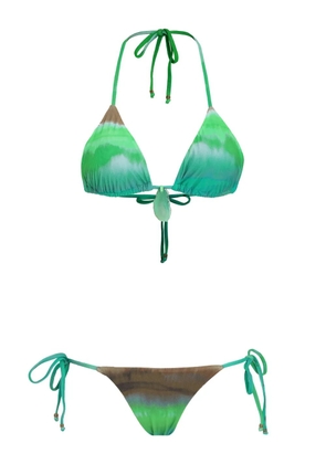Amir Slama x Jade Picon tie-dye bikini - Green