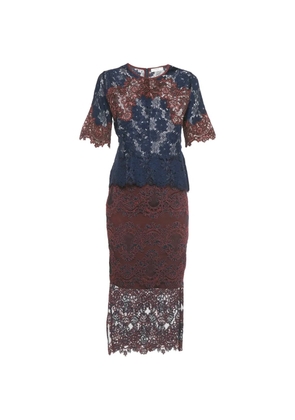 SANDRO lace skirt set - Blue