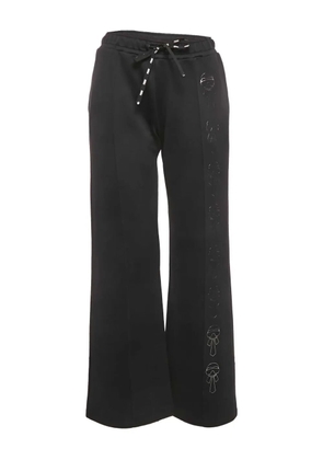 Fendi Pre-Owned illustration-print jersey trousers - Black