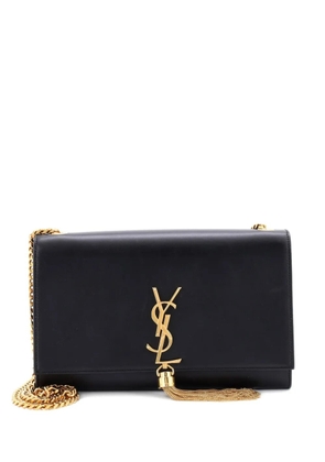 Saint Laurent Pre-Owned Classic Monogram Tassel Leather Medium crossbody bag - Black