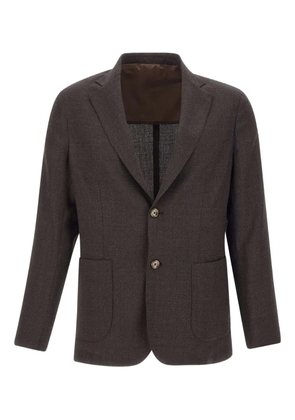 Barba single-breasted blazer - Brown