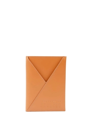 MM6 Maison Margiela numbers-debossed passport holder - Brown