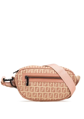 Fendi Pre-Owned 2000-2010 Zucchino Canvas crossbody bag - Brown