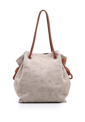 Loewe Pre-Owned 2018 Medium Canvas Flamenco Knot tote bag - Brown
