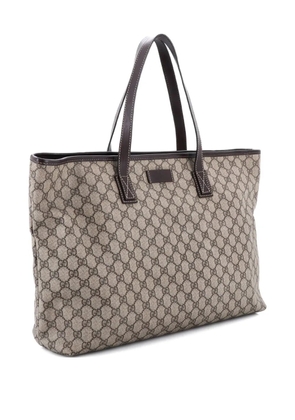Gucci Pre-Owned Plus GG Coated Canvas with Leather Large tote bag - Brown