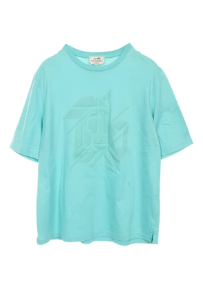 Hermès Pre-Owned Chevaux en Symetrie T-shirt - Blue