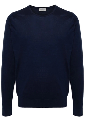 John Smedley fine-knit cotton jumper - Blue
