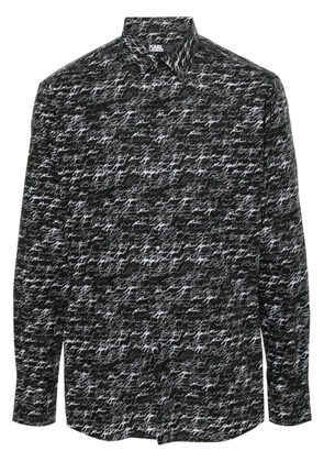 Karl Lagerfeld all-over logo print shirt - Black
