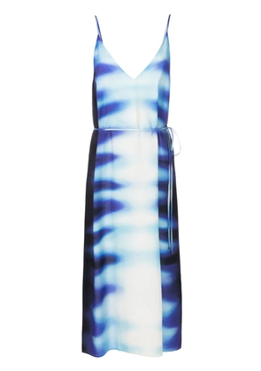 Lenny Niemeyer abstract-print midi dress - Blue