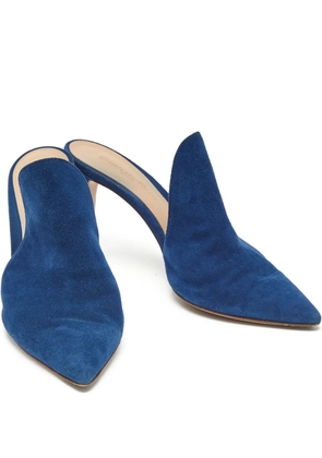 Gianvito Rossi Aramis pointed mules - Blue