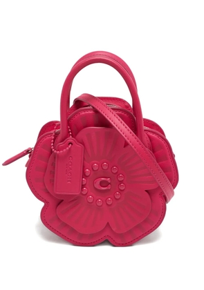 Coach Vintage Tea Rose leather cross body bag - Pink
