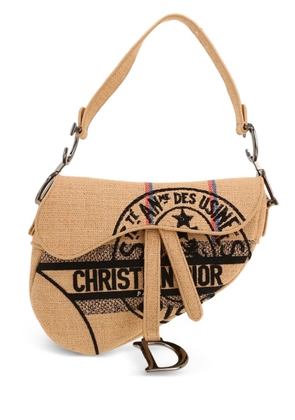 Christian Dior Pre-Owned medium Saddle handbag - Neutrals