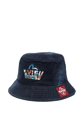 Moose Knuckles x Evisu logo-patch bucket hat - Blue