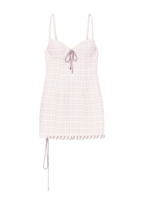 AREA sleeveless mini dress - Neutrals