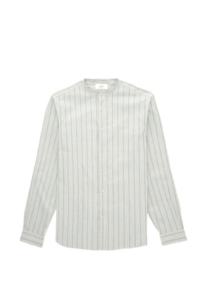 Fortela striped stand-up collar shirt - Neutrals